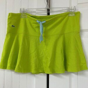Lacoste Lime Green Tennis Golf Skirt - Size 36 (Small)